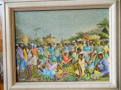 Tableau huile sur - , toile