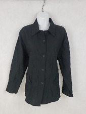 Transparente Crinkle Shirt Black Label O/S Button Down Collared Buttoned Pocket