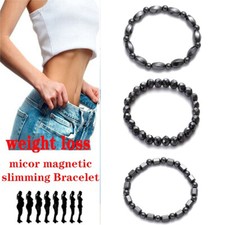Magnetic Healing Therapy Bracelet Arthritis Hematite Weight Loss Pain Relief US