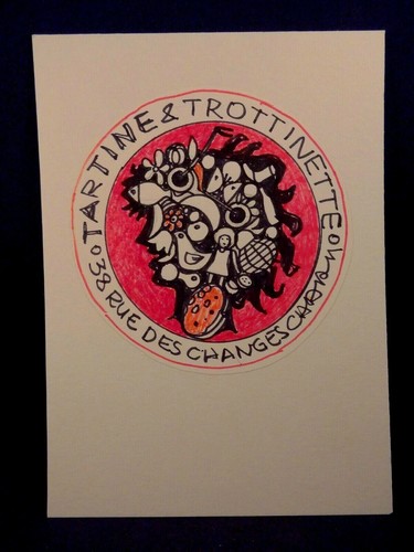 Dessin feutre tartine et - au,