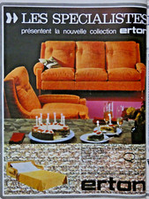 1967 ERTON PRESS AD the specialists of the seat armchair sofa