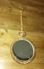Audoux & Minet 1950 Round Mirror and Rope Chain