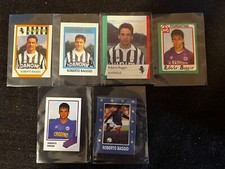 11 STICKERS MERLIN EUROFLASH CALCIO 89 90 92 93 94 ROBERTO BAGGIO NO PANINI