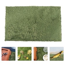  Accessoires Pour Aquarium De Tortues Gazon+artificiel Substrat Reptiles