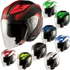 Jet Casque Moto Scooter Double Visière ECE 22-06 Certificat