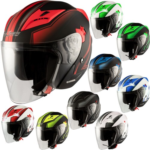 Jet casque moto scooter - scooter, double
