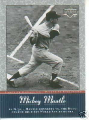 2001 upper deck mickey - upper, mantle