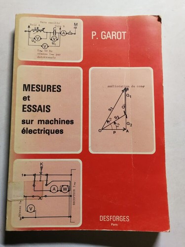 Mesures essais sur machines - mesures, et