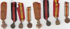 Lot of 4 Miniature Decorations Medals