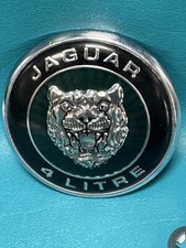 1997-2002 Jaguar XK8-Hood Bonnet- Badge Emblem 4.0 Liter  HJE5900AA OEM USED
