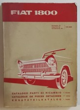 Catalogue de Pièces de Rechange / Part Livre Fiat 1800 1959