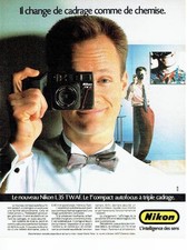 1986 ADVERTISING ADVERTISEMENT 0217 Nikon Camera L 35 TWAF Autofocus