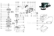 Recharges Originaux pour Ponceuse Metabo Sxe 450 Turbotec 00129000 Remplacement