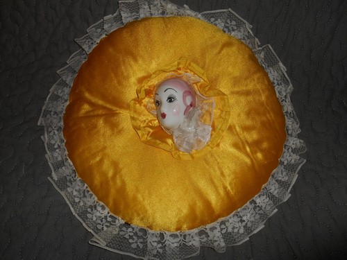 Coussin rond tissu - rond, satin