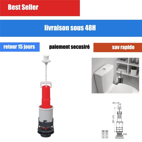 Mécanisme chasse eau wc - mécanisme, d'eau