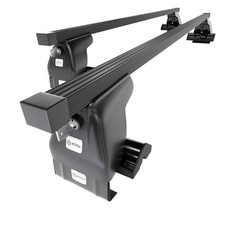 Barres de toit en acier pour Honda Stream 5p (2000-2006) O noir toit normal