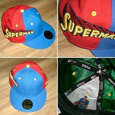 Casquette ajustée New Era X DC Comics Superman Spell Out 59Fifty 7 3/8 neuve ...