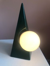 AXEL CHAY LAMP MODERNIST MCM CUBIST GREEN NUMBERED