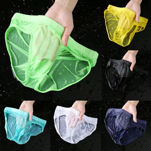 Slip homme soie glacée - en,