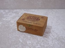 Antique Bois Boîte à Cigares H.Jacobi Zigarrenfabriken Furets No. 10 - Vintage