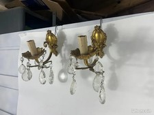 2 1 Branch Brass Sconce with