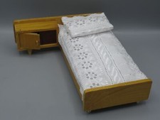 Bed with bed cabinet - dollhouse