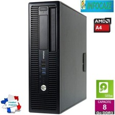 LOT 5X  HP ELITEDESK-705 G1-SFF-AMD A4 PRO 7300B 8GO 500GO