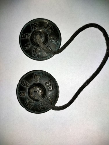 Tingsha cymbale antique - tingsha,
