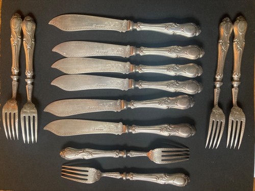 Couverts poissons argent - a,
