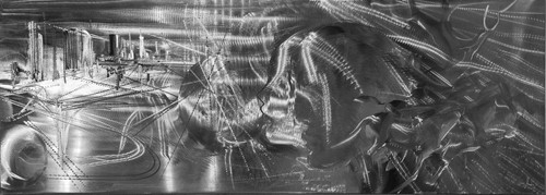 Rare acier gravé panoramique - ,