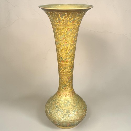 Vase laiton inde style moghol - vase,