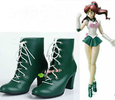 Anime Sailor Moon Kino Makoto Sailor Jupiter cosplay shoes boots&