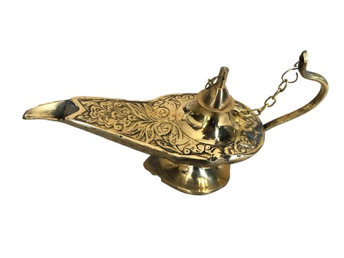 Lampe huile laiton - lampe, en