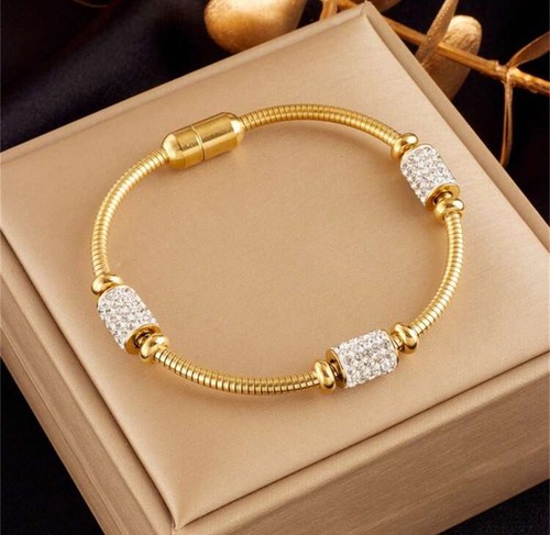 Bracelet rond acier - bracelet, en