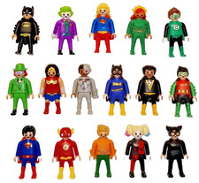 KINDER COMPLETE SERIES DC PLAYMOBIL (VC291 - VC306) + 16 MAPS ITALY 2025 #K1