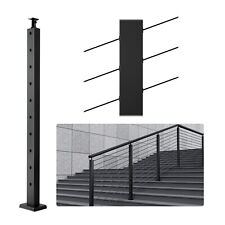 VEVOR Poteau de garde-corps escalier câble 91,4x2,5x5cm noir 1JZLGZHS91424HS5GV0
