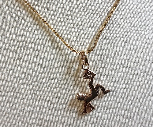 Pendentif rétro footballeur - pendentif,