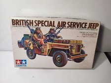NEW VINTAGE TAMIYA BRITISH SPECIAL AIR SERVICE JEEP 1/35 MODEL