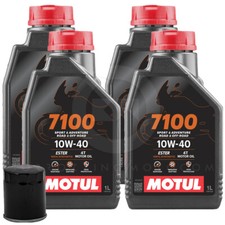 TAGLIANDO 4L D'HUILE MOTUL 7100 10W40 FILTRE YAMAHA FZR R OW01 750 1989-1992
