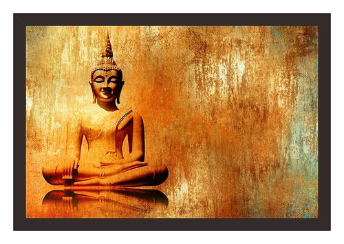 Bouddha assis pose lotus - bouddha, en