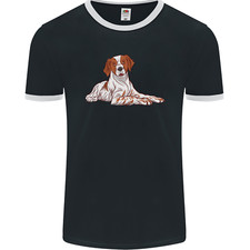 A Epagneul Breton Dog Mens Ringer T-Shirt FotL