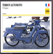 1960 Terrot-Automoto 50cc Skipper Scooter Moped Motorcycle Photo Spec Sheet Card
