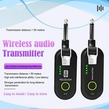 Wireless Guitar Audio System - Rechargeable Transmitter and Receiver,';'/