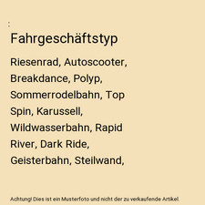 Fahrgeschäftstyp: Riesenrad