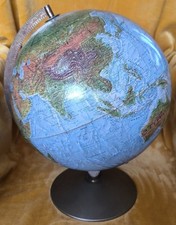 Antique 1960s Earth Globe Scan Globe AS Deco Vintage Retro 
