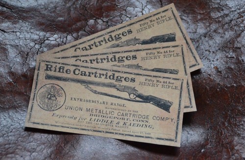 Henry rifle label sticker - label, 44
