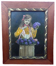 HUILE SUR CARTON VENDEUSE DE