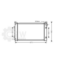 AVA QUALITY COOLING Radiateur À Eau Ailette Soudée Pour Land Rover Freelander