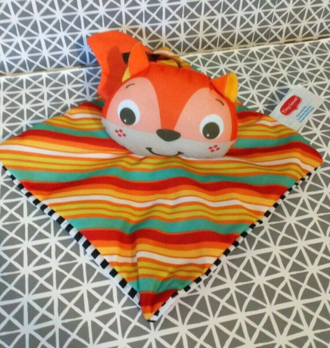 Doudou plat renard tissu