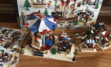 LEGO 10235 Creator Expert: Winter Village Market 100% Complete w/ Instructions